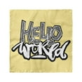 thumbnail image 1 of Hello World Head Scarf, Hello World Graffiti Hearts, Head Wrap, 3 Sizes, by Ambesonne, 1 of 2