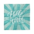 thumbnail image 1 of Hello World Head Scarf, Hello World Retro Sunburst, Head Wrap, 3 Sizes, by Ambesonne, 1 of 2