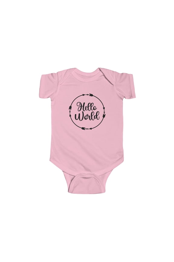 Hello World Infant Fine Jersey Bodysuit