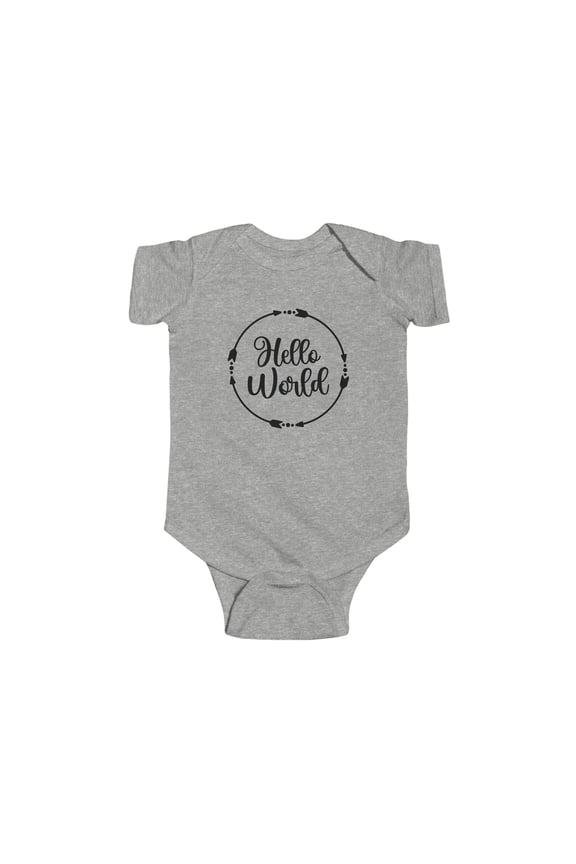 Hello World Infant Fine Jersey Bodysuit