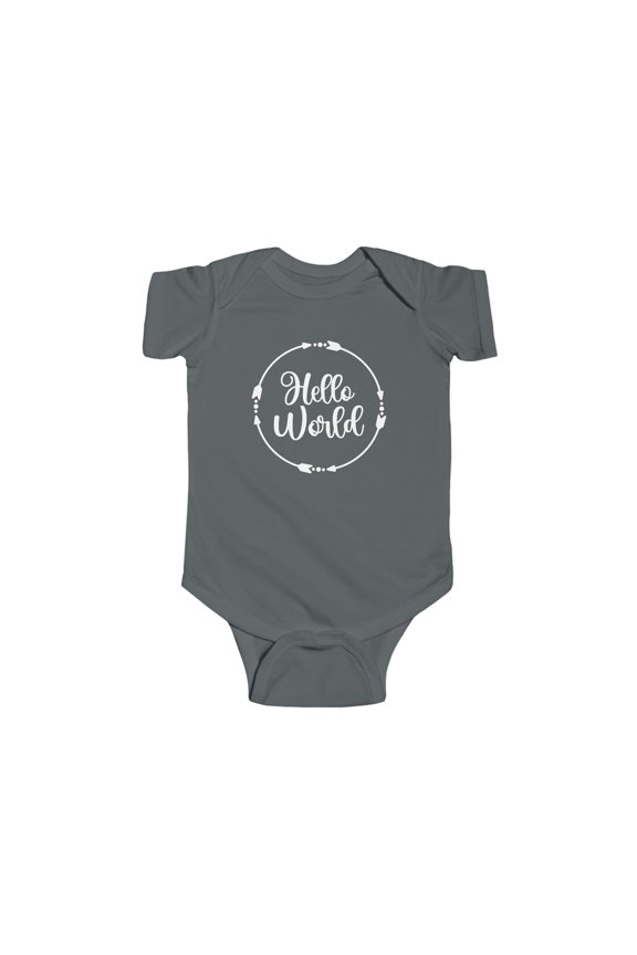 Hello World Infant Fine Jersey Bodysuit