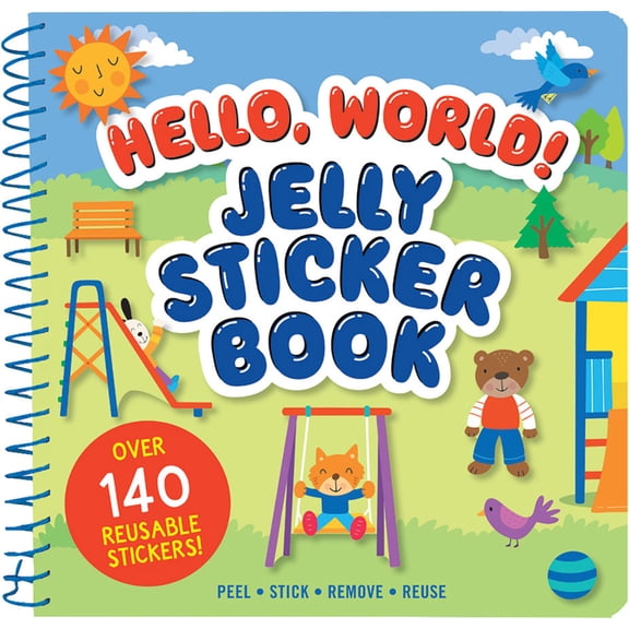 Hello World! Jelly Sticker Book (Over 140 Thick, Reusable Jelly Stickers), (Paperback)