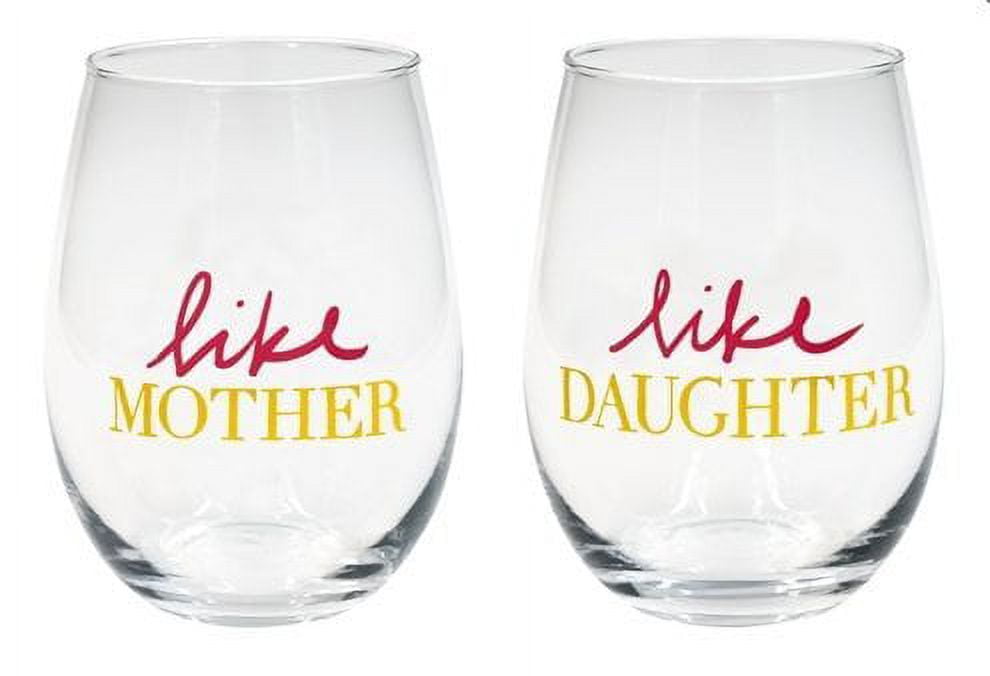 Like mother like daughter wine best sale glasses