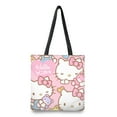 thumbnail image 1 of Hello X Kitty Canvas cute handbag, reusable grocery shopping bag, daily necessities., 1 of 5