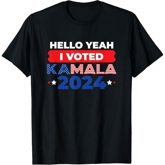 Hello Yeah I Voted Kamala Kamala Harris 2024 T-Shirt