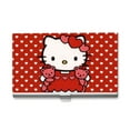 thumbnail image 1 of Hello kitty Business Card Holder/Card Case Professional PU Leather and Stainless Steel Multi Wallet Credit Card ID Card Case/Card Case for Unisex, 1 of 5