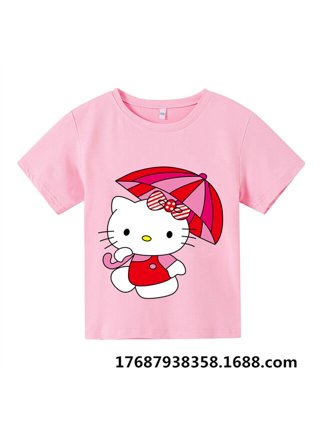  Hello Kitty Girls' 3 Pack Long Sleeve Shirt for Infant,  Toddler, Little and Big Girls – Pink/Blue/White: Clothing, Shoes & Jewelry