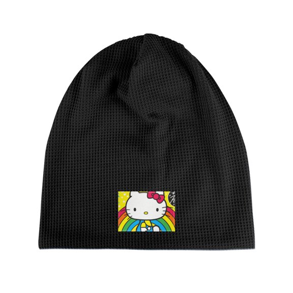 Hello kitty Knitted hats, fleece pullover hats, men's and women's pullover hats, suitable for warm winter hats