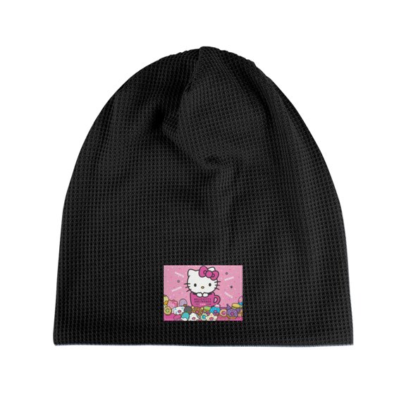 Hello kitty Knitted hats, fleece pullover hats, men's and women's pullover hats, suitable for warm winter hats