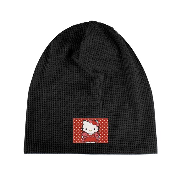 Hello kitty Knitted hats, fleece pullover hats, men's and women's pullover hats, suitable for warm winter hats