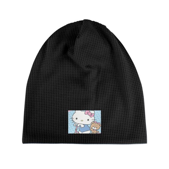 Hello kitty Knitted hats, fleece pullover hats, men's and women's pullover hats, suitable for warm winter hats
