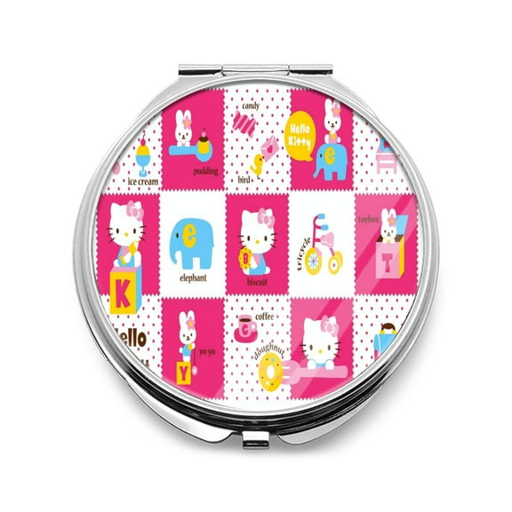 Hello kitty Makeup mirror - portable desktop makeup mirror, small handheld pocket makeup mirror