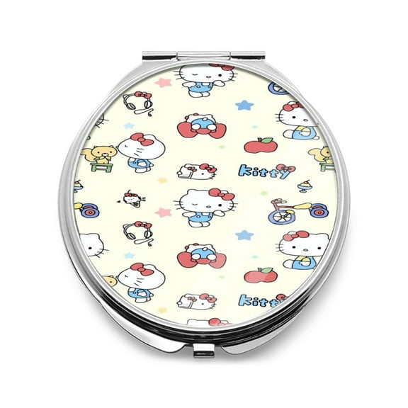 Hello kitty Makeup mirror - portable desktop makeup mirror, small handheld pocket makeup mirror