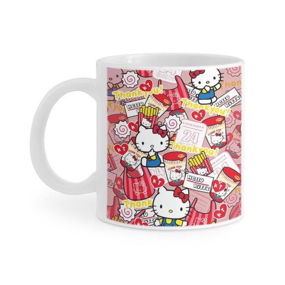 Hello kitty Mug, coffee cup, tea cup, novel coffee cup with handle for men and women office work