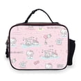 thumbnail image 1 of Hello kitty PU Leather Lunch Bag Unisex Lunch Box, Reusable Lunch Tote Meal Prep Container Portable Leakproof Insulated Cooler Bag Food Tote for Work Office Picnic Beach Travel, 1 of 5