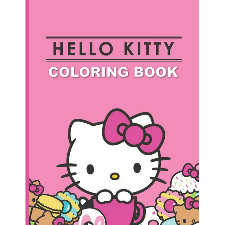 1 Book Bazic Hello Kitty Coloring Book Paint With Water Single-sided  Non-toxic 16 Designs - 1 Set