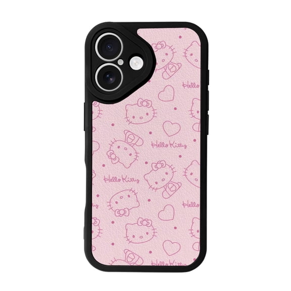 Hello kitty iPhone 16 Silicone Phone Case Apple Leather Protective Case Suitable for iPhone 16