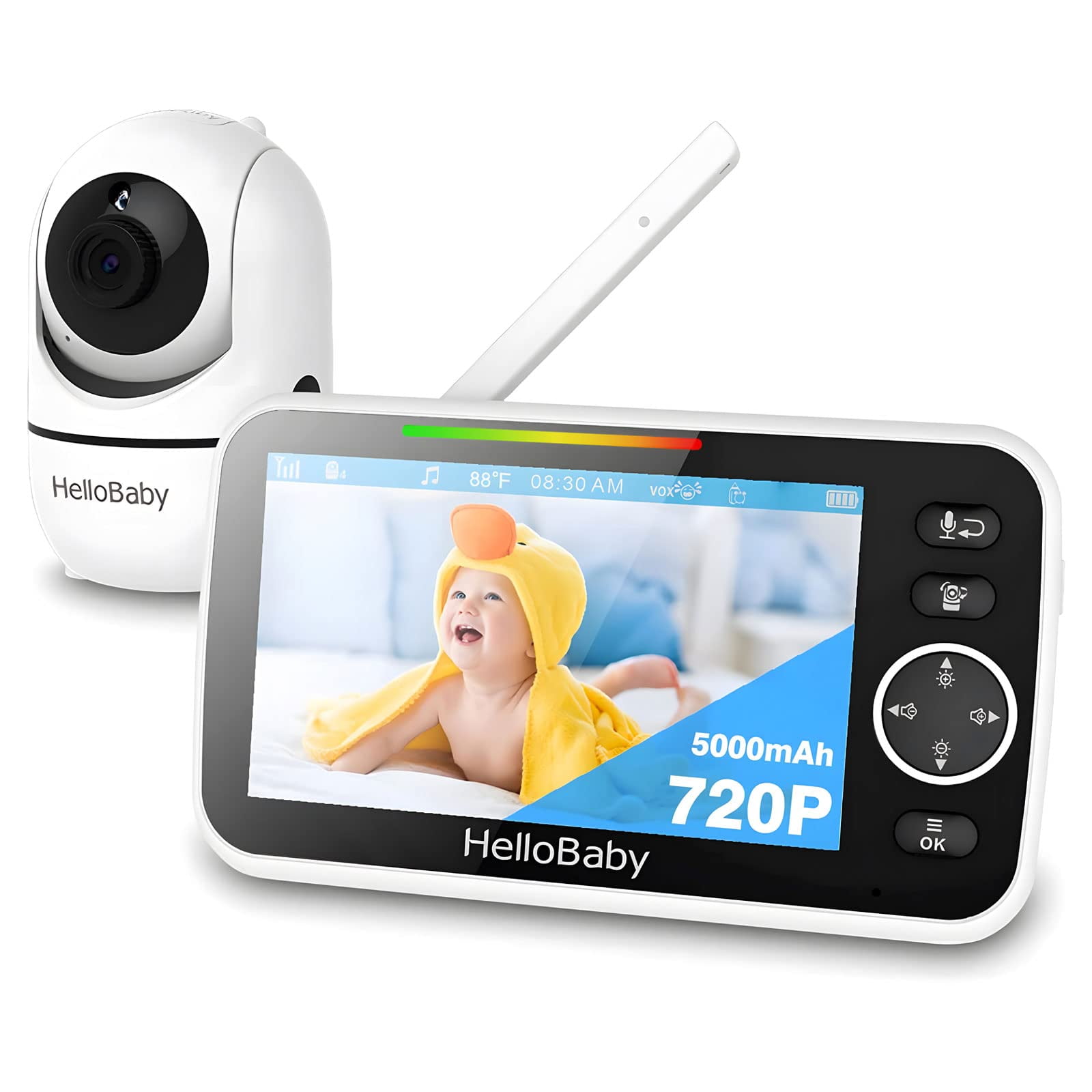 HelloBaby Baby Monitor- HB6588 with Remote Pan-Tilt-Zoom Camera