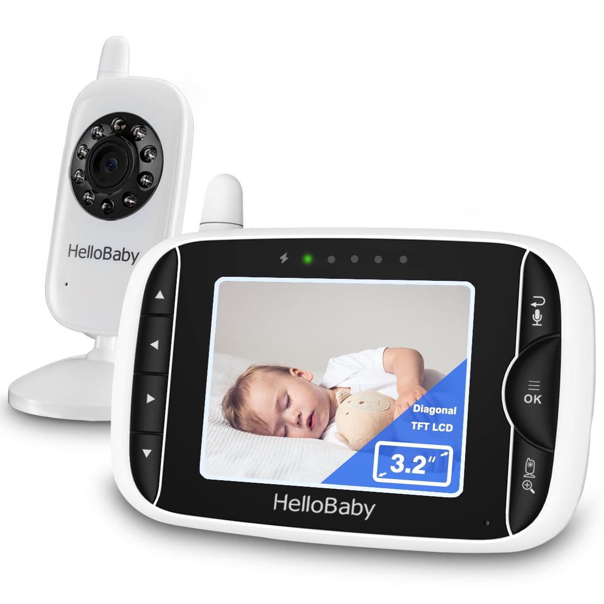 Hellobaby Baby Monitor with 3.2'' IPS Screen Baby Camera Monitor with  Remote Pan - baby & kid stuff - by owner 