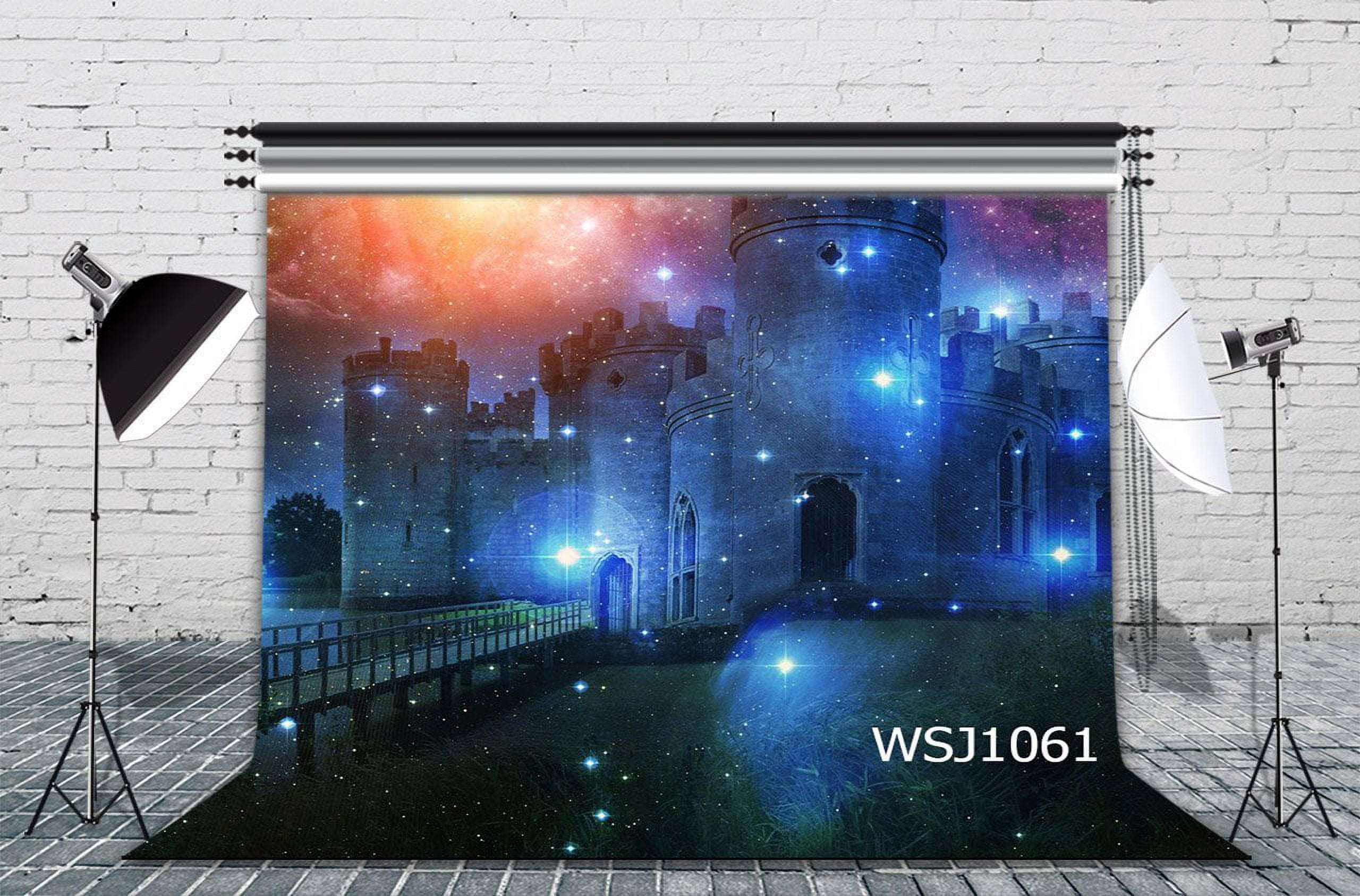 HelloDecor 7x5ft Sparkling Stars of the Castle Photography Backdrop ...