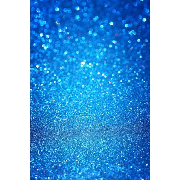 HelloDecor Backdrop,Shooting Portraits 5x7ft Photography Background,Bokeh Dreamy Blue Spots Sequins Scene theme Backdrop for Video Photo Studio Props
