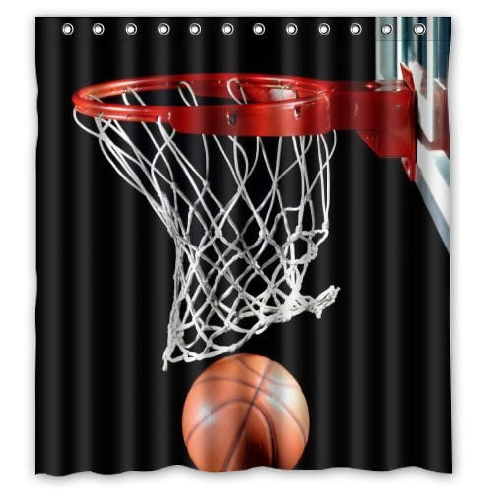 HelloDecor Basketball Time Photo Of Basketball Fell Through The Net ...