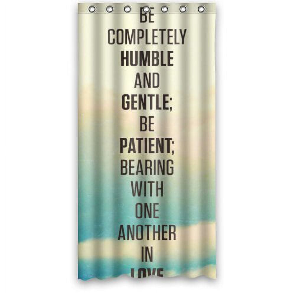 HelloDecor Chapters and verses of the Bible Shower Curtain Polyester
