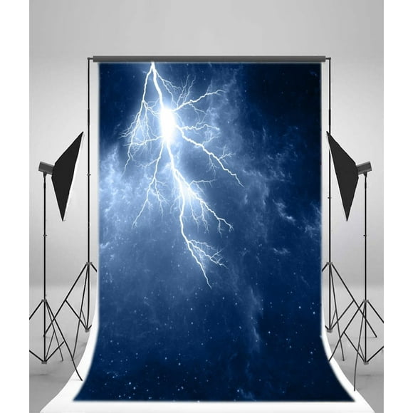 HelloDecor Photography Thunder Backdrop 5x7ft Lightning Background Shooting Props Video Studio