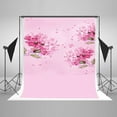thumbnail image 1 of HelloDecor 5x7ft Spring Flower Photography Backdrops for Photographers Red Flower Pink Wall Photo Studio Props Background, 1 of 4