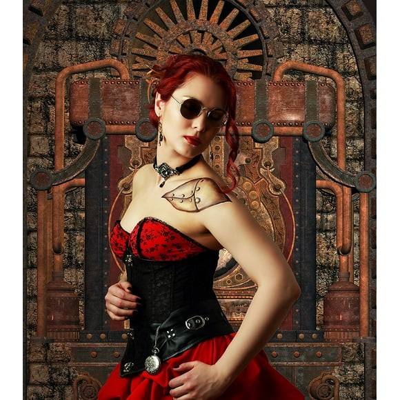 HelloDecor 5x7ft Steampunk Style Photography Backdrops Corrosion Of The Clock Waste factory gear Photography Backgrounds Baby Children Photo Studio Prop Photoshoot