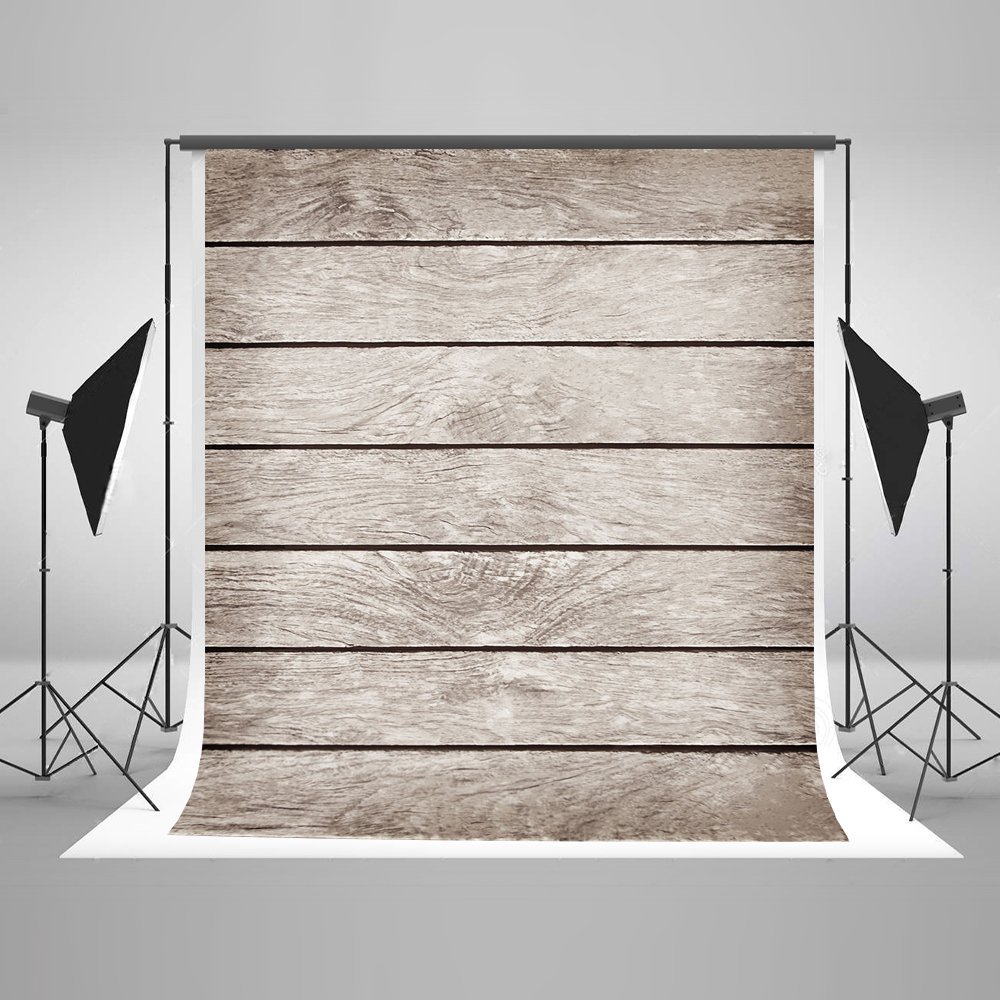 HelloDecor 5x7ft Wooden pattern Backdrops Photo Studio Backgrounds ...