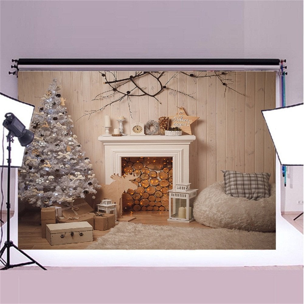 Christmas Tree Backdrop 7x5ft - Xmas Photography Background For Party Decor