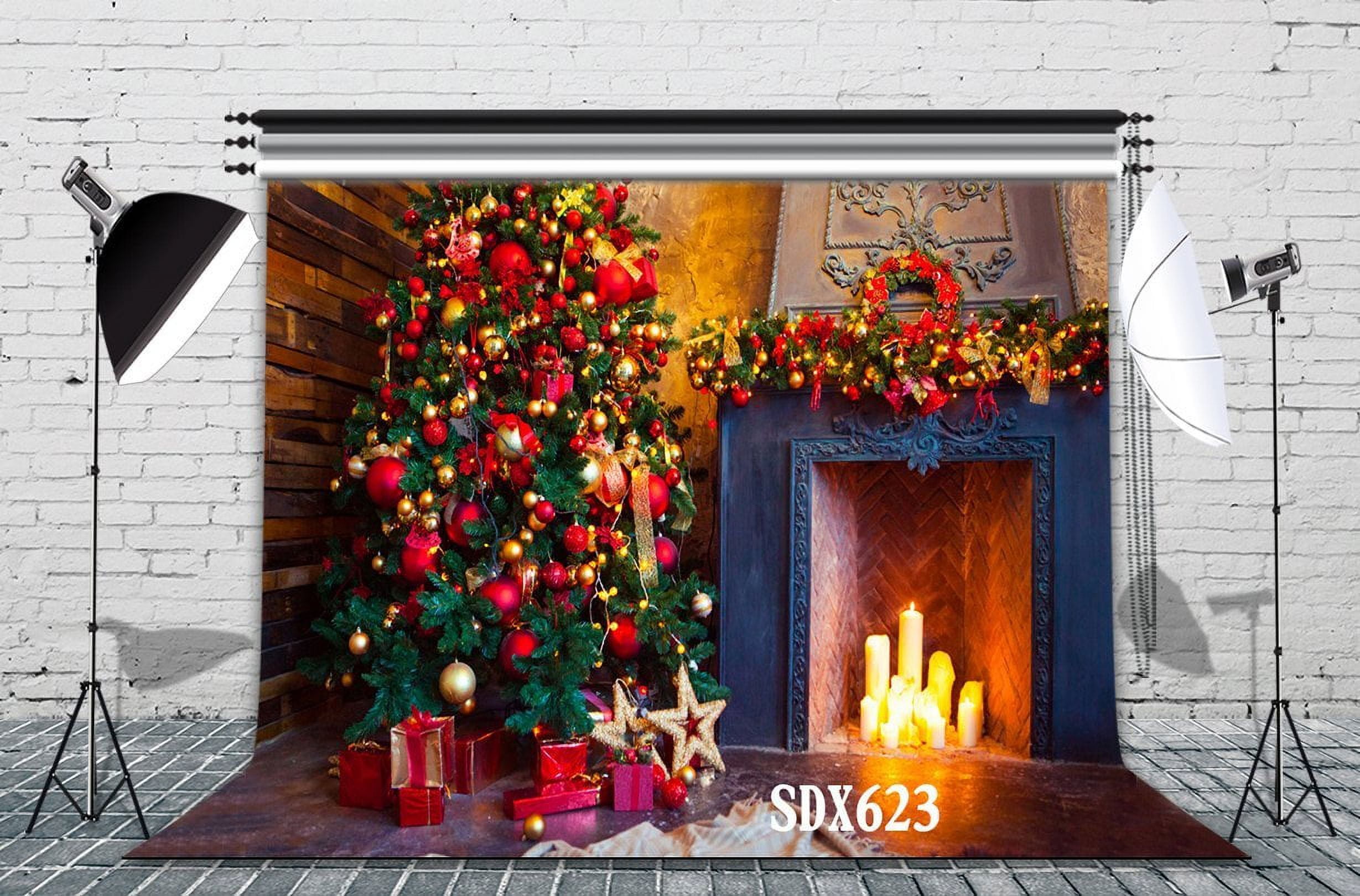 7x5ft Christmas Photography Backdrop - Snowy Winter Scene For Photo Studio & Party Decor