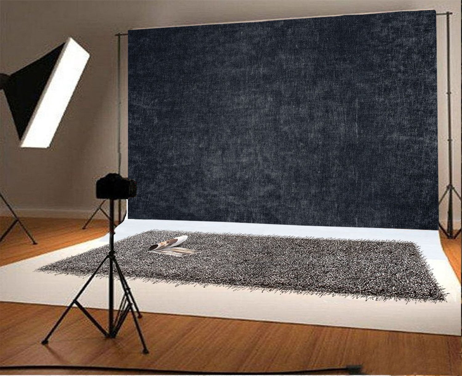 HelloDecor 7x5ft Grunge Backdrop Shabby Chic Texture Solid Color ...