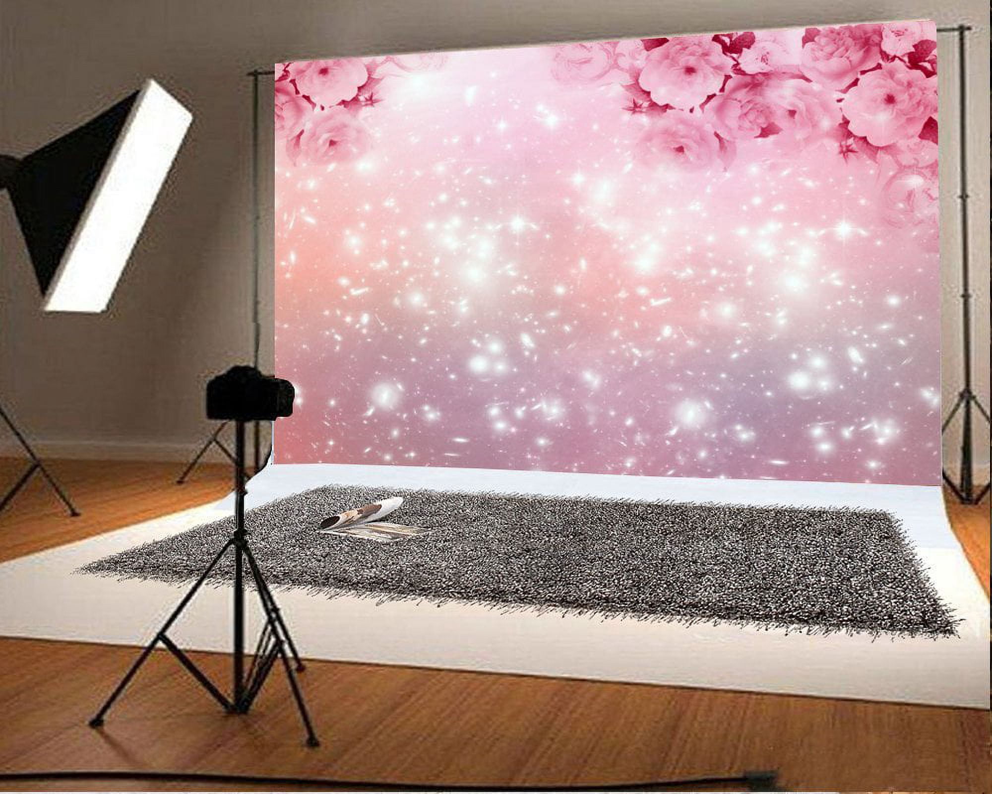Mocsicka Spring Floral Backdrop - 10x8ft Cherry Blossom Garden Photo Background For Weddings, Baby Showers & Studio