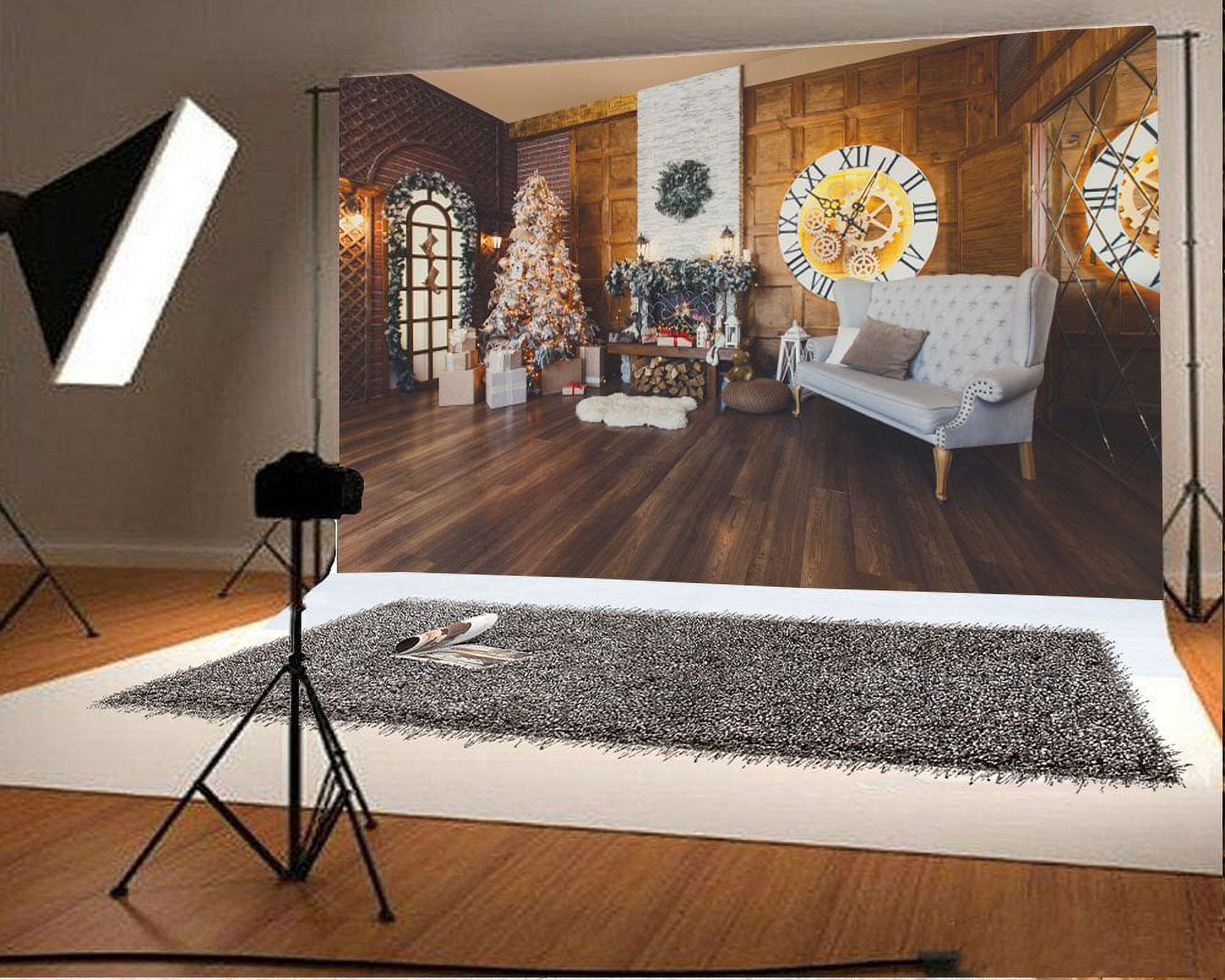 Top Backdrop HelloDecor Christmas Backdrop 7x5ft Photography Background Xmas Tree ...