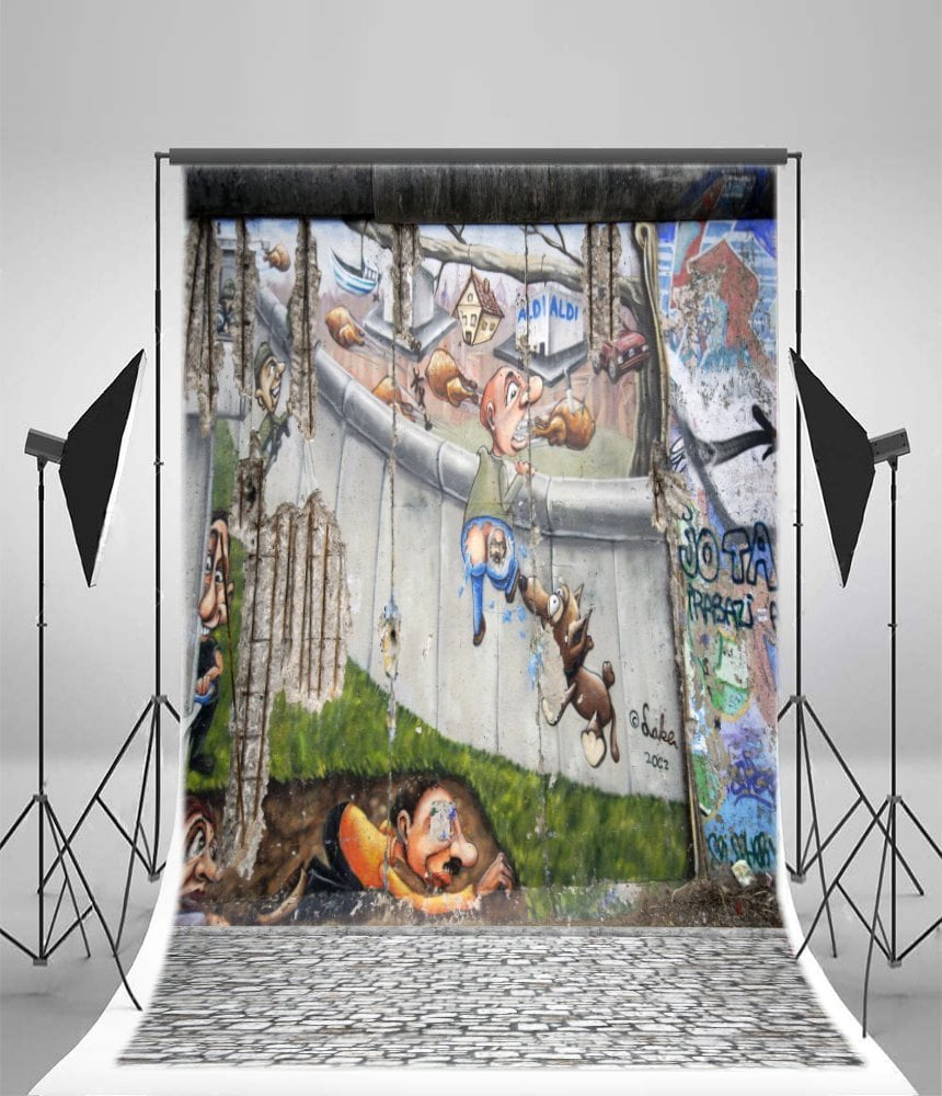 HelloDecor Graffiti Wall Backdrop 5x7ft Photography Backdrop Outdoor ...