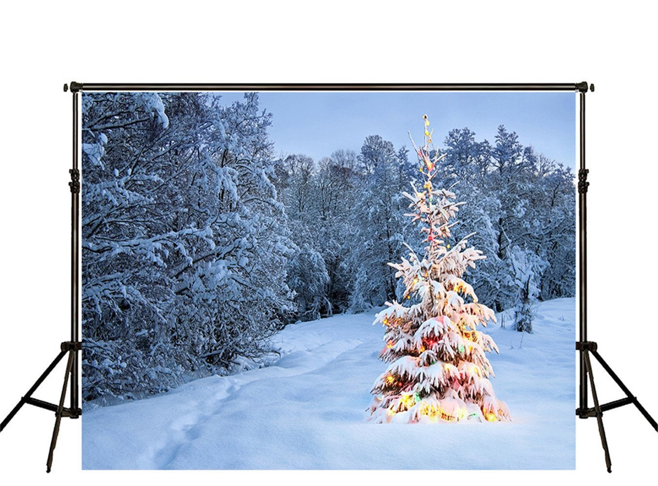 HelloDecor Photography Backdrop 5x7ft Christmas Outdoor Nature View ...