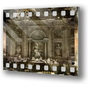 HelloGlass Tempered Glass Wall Art Decor TheTrevi Fountain Prints On Glass Paingting Picture Modern Artworks For Living Room Bedroom Office 12x8inch