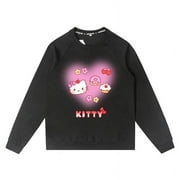 HelloKitty Co branded Sweater Women‘s Round Neck Autumn Kitty Coat Loose Small Man Versatile Fashion