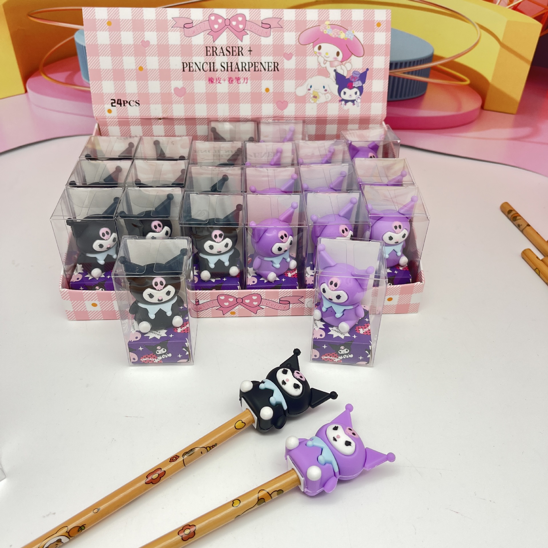 HelloKitty Sanrio Shape Eraser Pencil Sharpener Kulomie Big Eared Dog