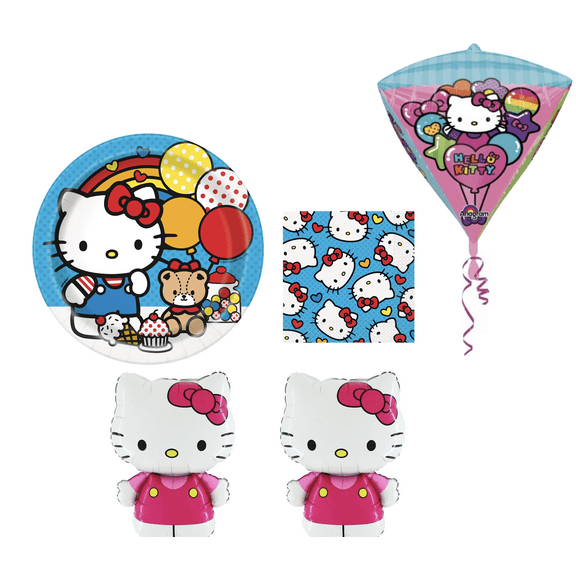 HelloKitty With Friends Party Pack With Baloon And Air Filled Balloons