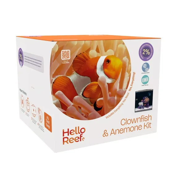 HelloReef Clownfish & Anemone Aquarium Kit