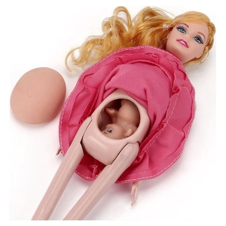 ?Hellobye?Dress Dress Real Pregnant Doll Suit Doll Have A Baby In Her Tummy