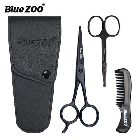 Hellobye3 PCS Professional Beard Tool with Comb for Men Mustache Beard Repair Set