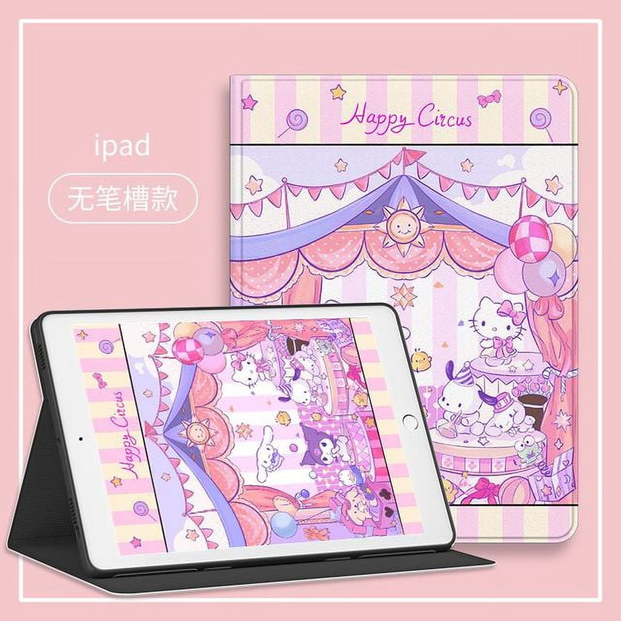 Hellokittys Cinnanoroll Kuromi Pochacco Ipad Protective Case For 9 7 10 hellokittys-cinnanoroll-kuromi-pochacco-ipad-protective-case-for-9-7-10
