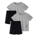thumbnail image 1 of Hellosay Athletic Set Boys 4 Piece Mesh T Shirt Athletic Clothing Set with Reflective Strips Tracksuit Size 9-10T, 1 of 4