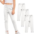 thumbnail image 1 of Hellosay Baby 3 Pack Leggings Cotton Elastic Waist Ruffle Hem Strecth Comfortable Solid Casual Dance Pants Size 1-9, 1 of 9