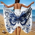 thumbnail image 1 of Hellosay Beach Towel Womens Flutter Ladies Insects Lightweight Cover Up Swim Large Wrap Dress Holiday Accessories XL, 1 of 9