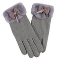 thumbnail image 1 of Hellosay Gloves for Women Cold Weather Thermal Warm Fleece Christmas Gifts Gray, 1 of 2